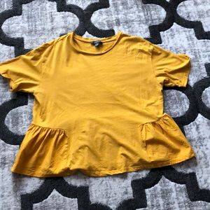 Gold Short Sleeve Blouse